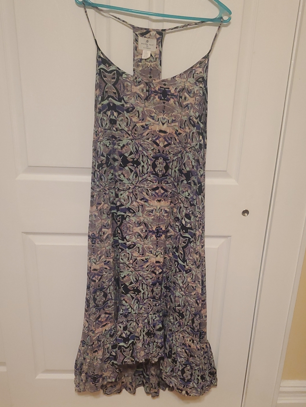 Element Floral-Print Maxi Dress in Lavender and Navy